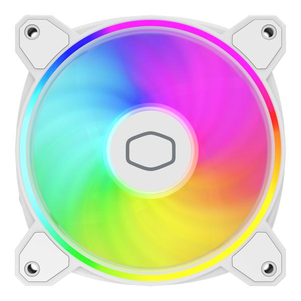 Cooler Master mfl-b2dw-21np2-r2 Masterfan mf120 Halo2 White Edition, 120 mm, 27 dB, 51,88 cfm, weiß