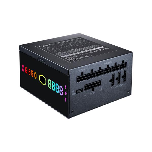 Cooler Master mpg-6501-afbap-xeu xg650 Platinum Plus, 650 W, ATX, >92 %, 135 mm, < 25 dba, 4x PCIe 6+2