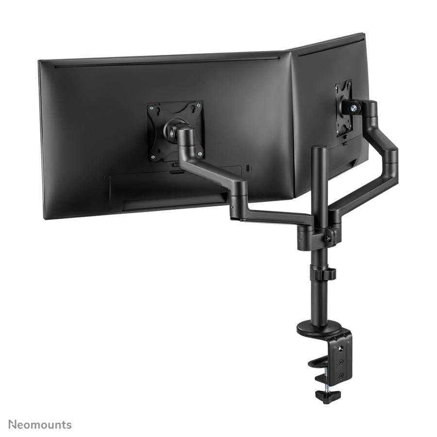 Neomounts DS60-425BL2 Tischmonitorarm, Klemmtülle, 17–27, 8 kg, 100 x 100 mm, schwarz