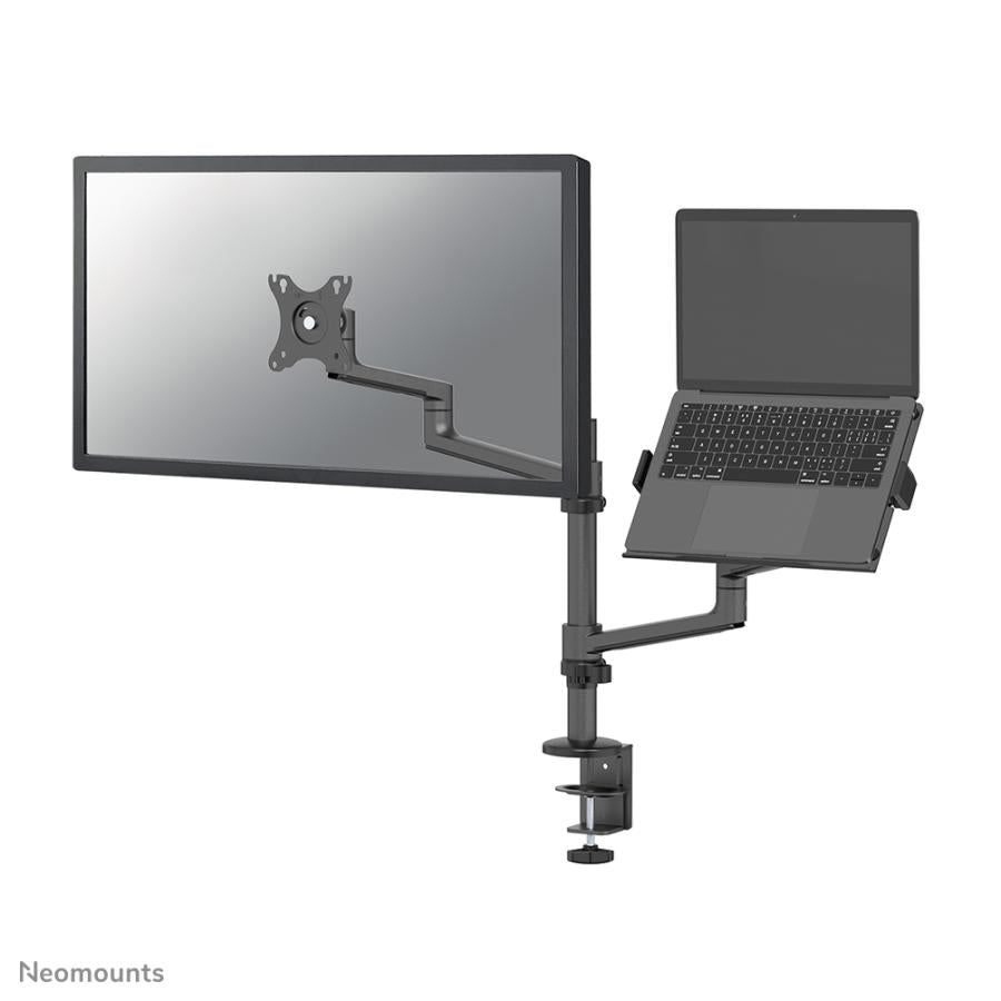 Neomounts DS20-425BL2 Monitor-Tischhalterung, 17–27, 8 kg, 360°, schwarz