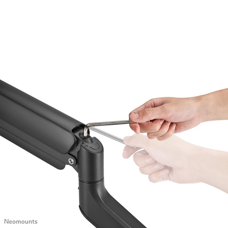 Neomounts ds70plus-450bl1 Full-Mount-Monitorarm-Tischhalterung, 17–42, 18 kg, 100 x 100 mm, schwarz