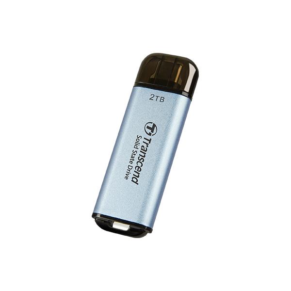 Transcend ts2tesd300c esd300c externe SSD, 2 TB, USB Typ-C, 10 Gbit/s, 1050 950 MB s, blau