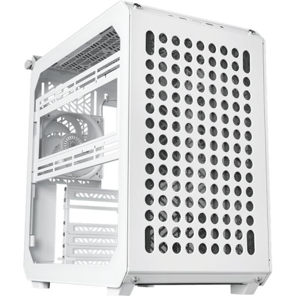 Cooler Master Q500-WGNN-S00 Que 500 Flatpack White, ATX, USB 3,2, 120 140 mm, Wasserkühlungsbereitschaft