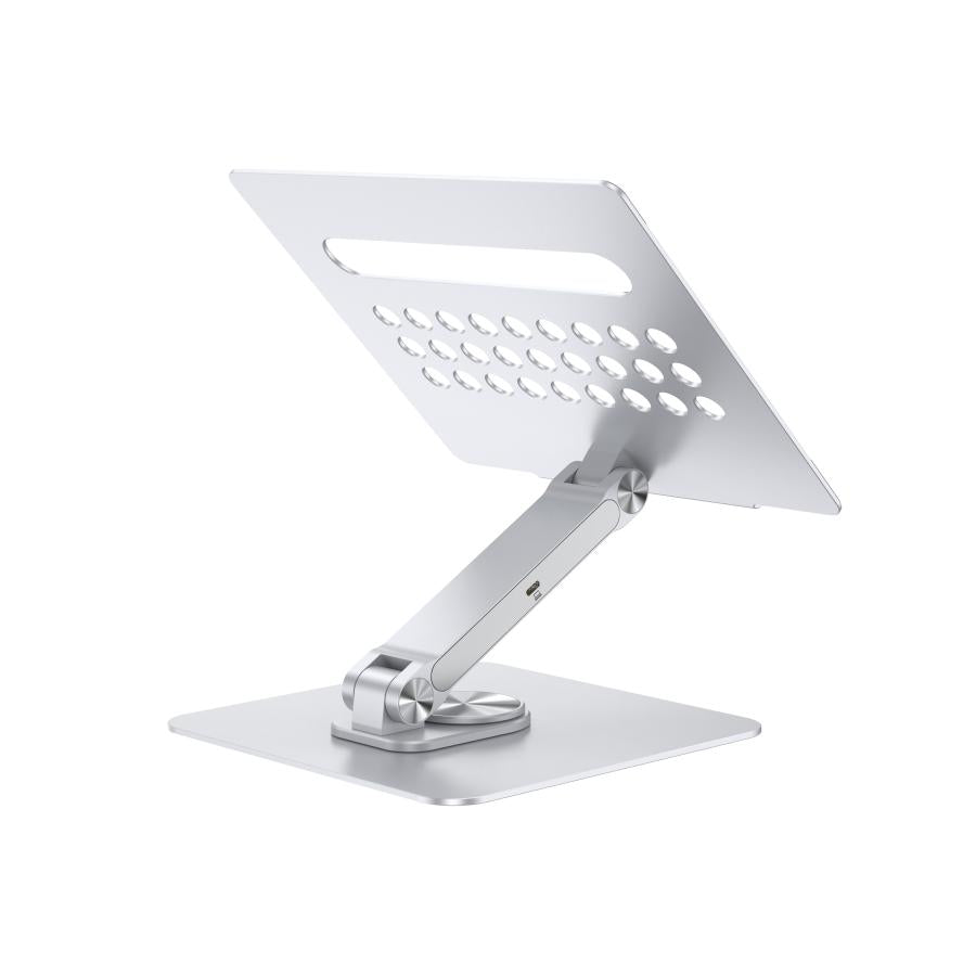 Conceptronic donn27g Laptopständer mit 7-in-1-Dockingstation, 360° drehbar, USB 3.2 Gen 1 Typ-C