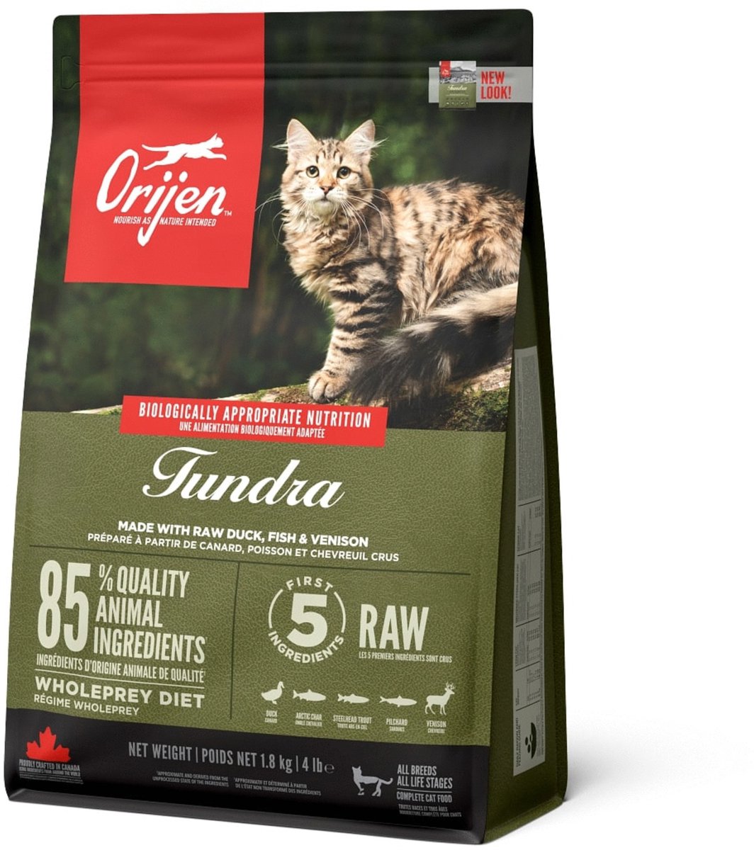 Orijen Whole Prey Tundra Cat Ziege Eber – Katzenfutter – 1,8 kg