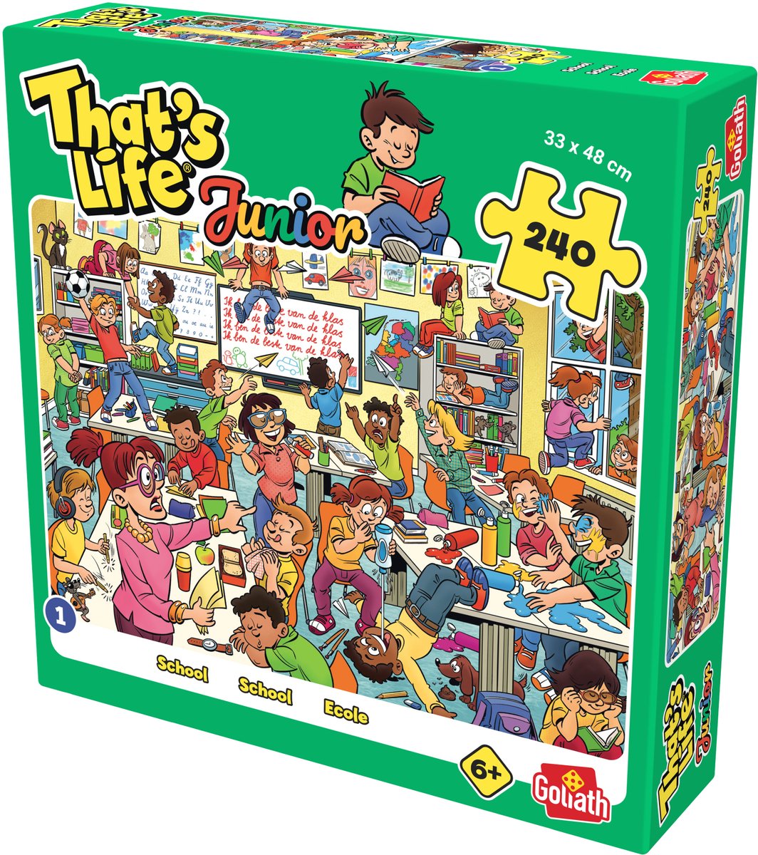 Goliath that's life junior | nummer 1 | school puzzel | 240 stukjes | vanaf 6 jaar