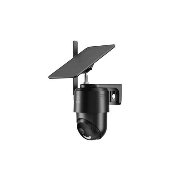 Woox R4250 Smart 4G PTZ-Außenkamera mit Solarpanel-Kit, 2 MP, 1920 x 1080p, 4G LTE-FDD, Schwarz