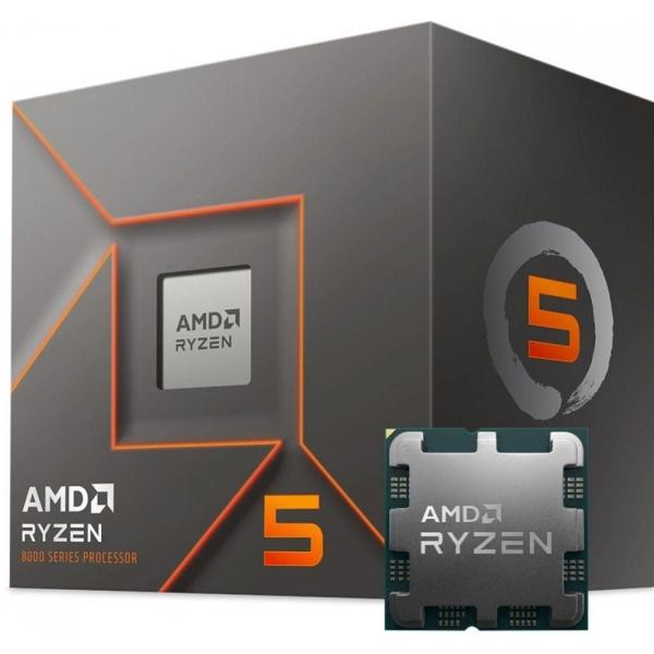 AMD 100-000001591 Ryzen 5 8400F Tray, AM5, 6-Core HTT, 4,2 4,7 GHz, 16 MB L3, 65 W