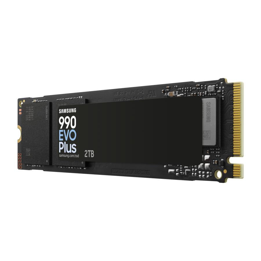 Samsung mz-v9s2t0bw mz-v9s2t0 990 evo plus SSD, 2 TB, m.2, PCIe 4.0, 7150 MB/s, 1350000 IOPS, schwarz
