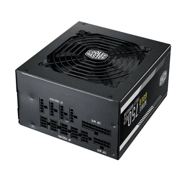 Cooler Master mpe-7501-afaag-3eeu mwe gold 750 v2 atx3.1, 750 W, 90 % @typisch, vollständig modular, 120 mm