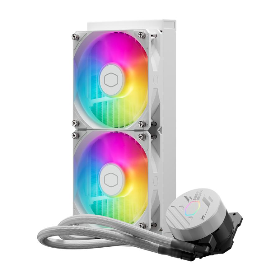 Cooler Master mlw-d24m-a18pa-rw MasterLiquid 240 Core II ArGB weiß, 2x 120 mm ArGB, 4-Pin-PWM