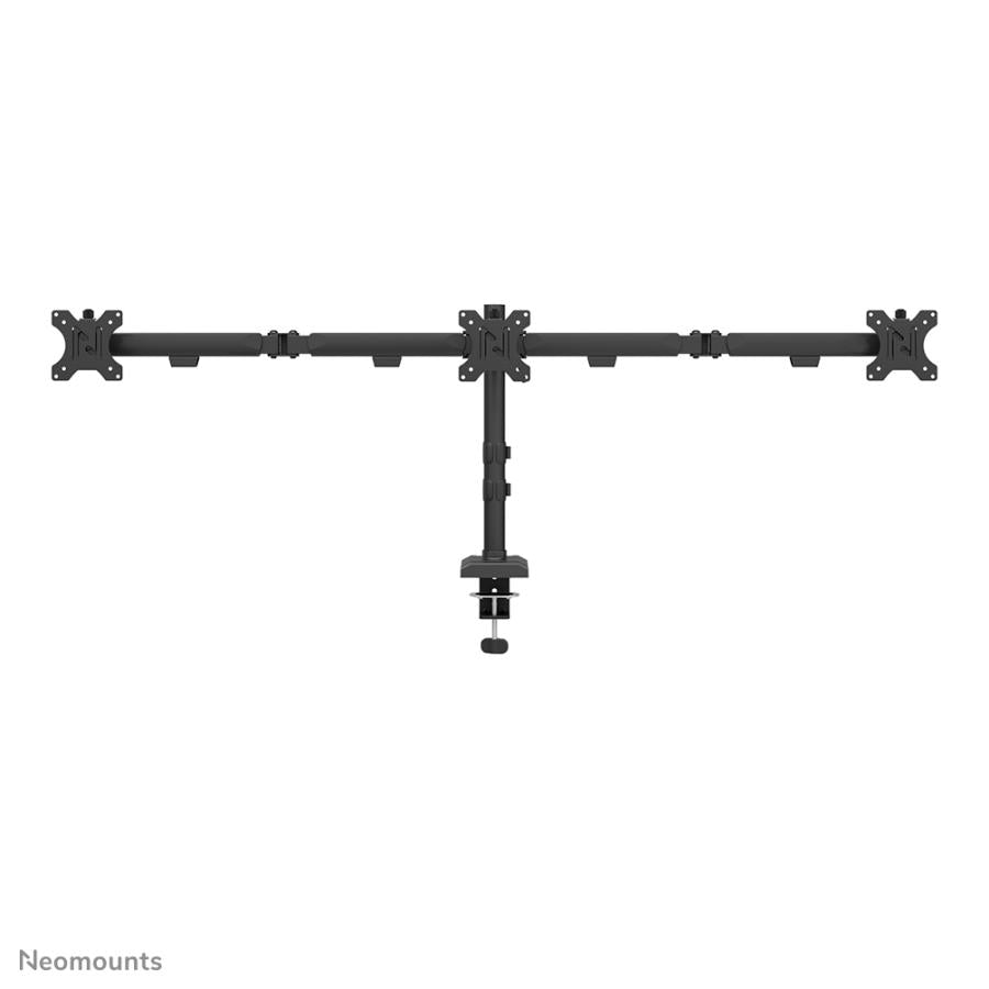 Neomounts DS60-600BL3 Tischmonitorarm, Klemmtülle, 10–27, 100 x 100 mm, höhenverstellbar, schwarz