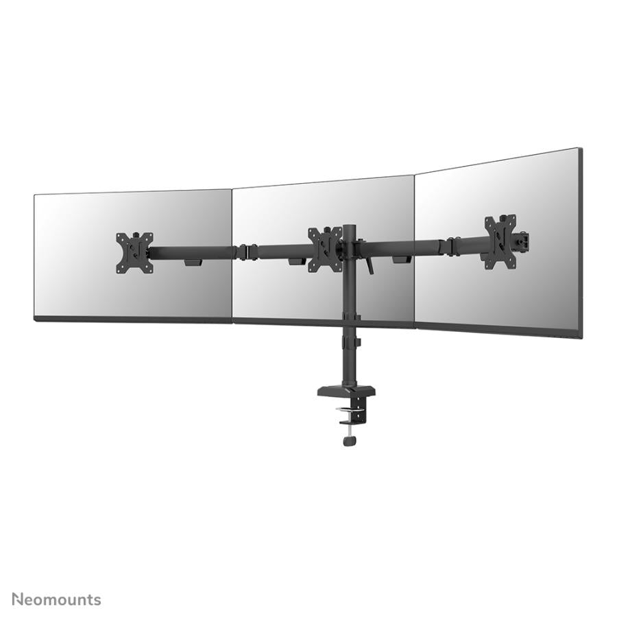 Neomounts DS60-600BL3 Tischmonitorarm, Klemmtülle, 10–27, 100 x 100 mm, höhenverstellbar, schwarz