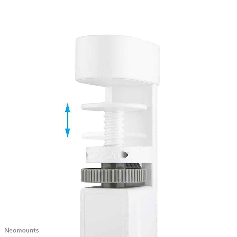 Neomounts ds22-840wh6 Tischsteckdose mit Klemme, 1,4 m, Innenbereich, Typ F, Kunststoff, weiß, Stromversorgung