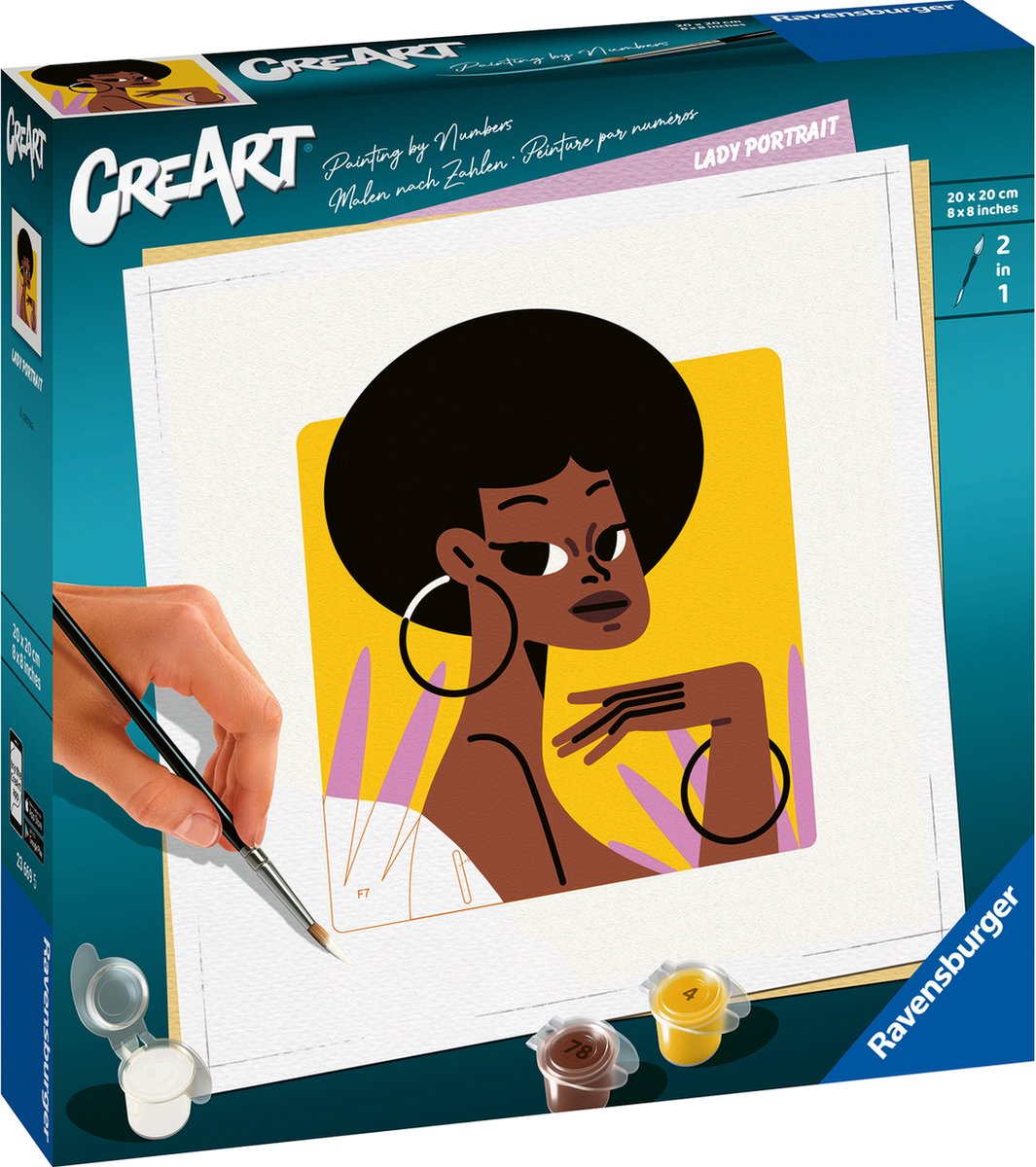 Ravensburger Creart Malen nach Zahlen – Frauenporträt