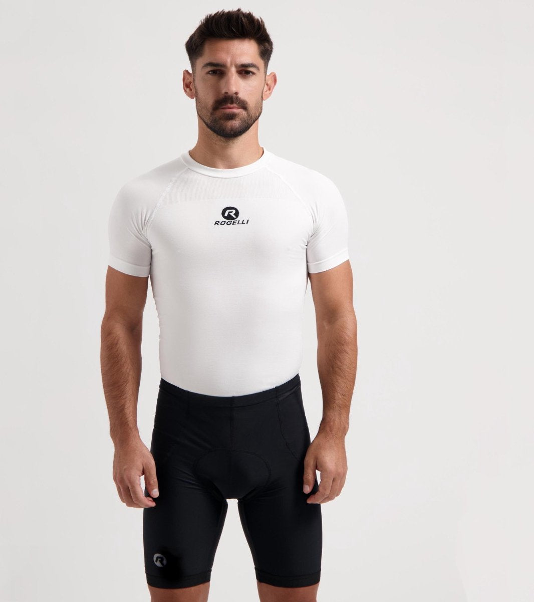 Rogelli core korte fietsbroek heren met zeem - wielrenbroek - zwart - maat m