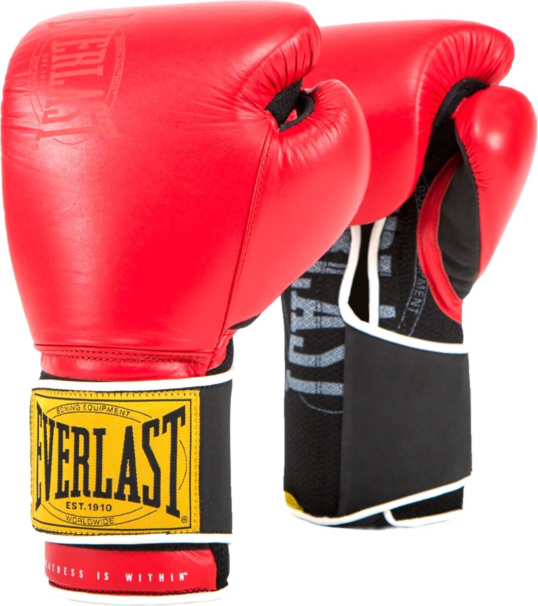 Everlast 1910 klassischer Trainingshandschuh, rot, 12 oz