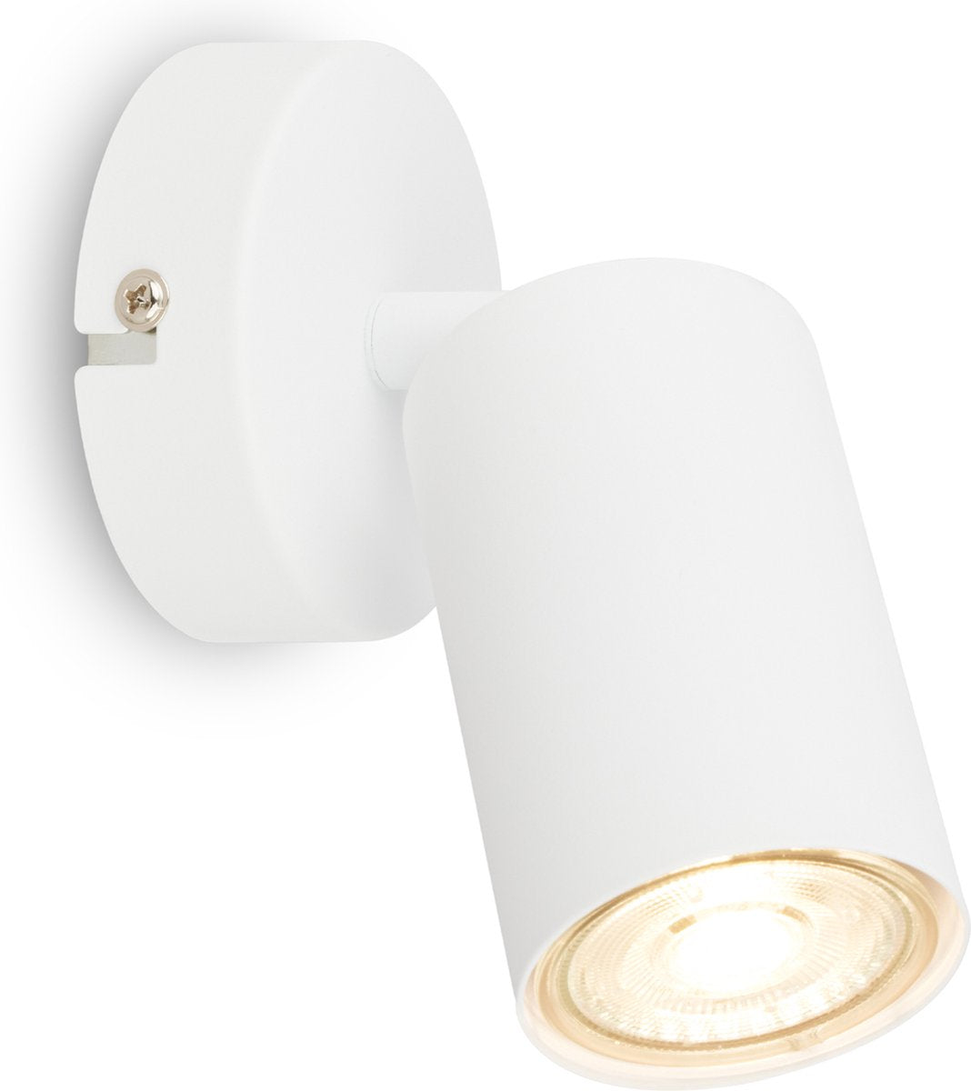 Briloner tib – Aufbaustrahler für den Innenbereich – drehbarer Deckenstrahler – Deckenleuchte – ø 80 x 15,5 cm – weiß