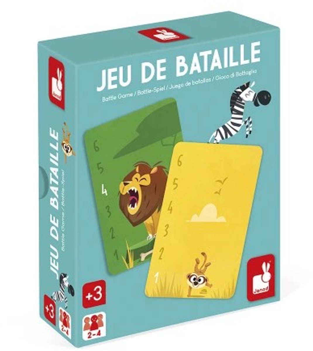 Janod - Spiel - Kampfspiel mit Karten