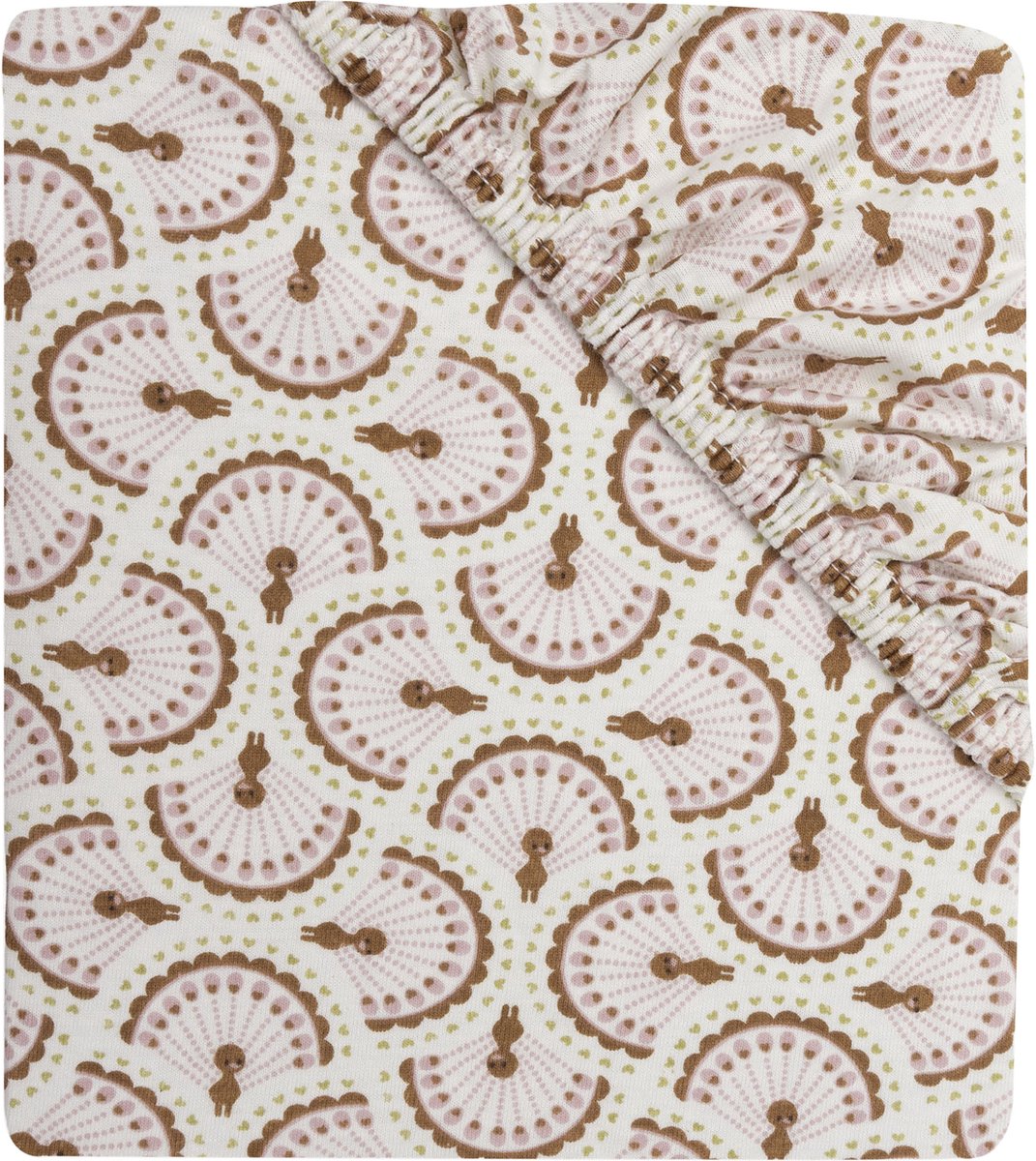 Jollein hoeslaken - 60x120 cm - jersey - soft plumes