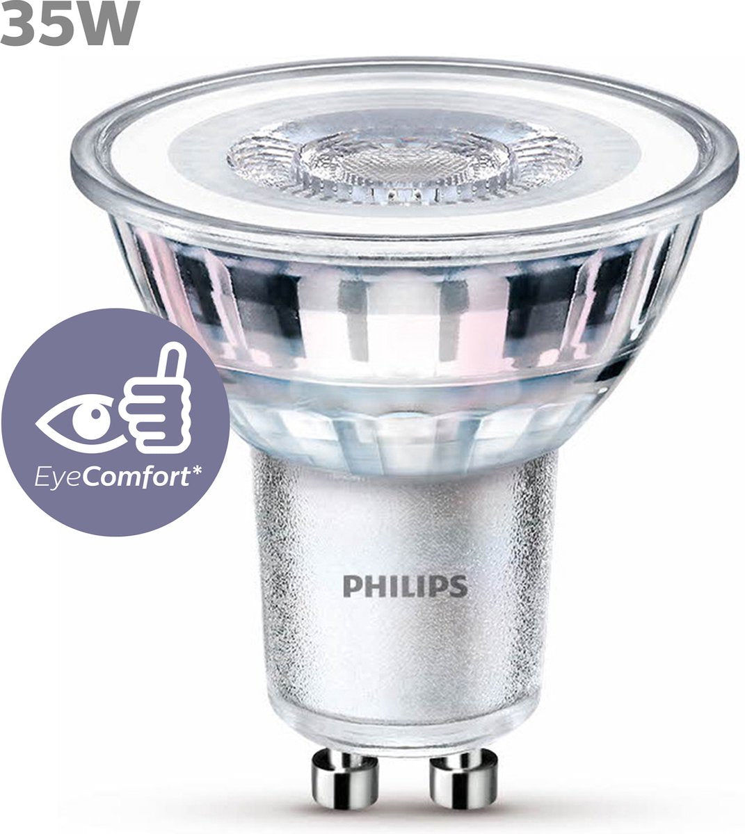 Philips led spot - 35 w - gu10 - koelwit licht
