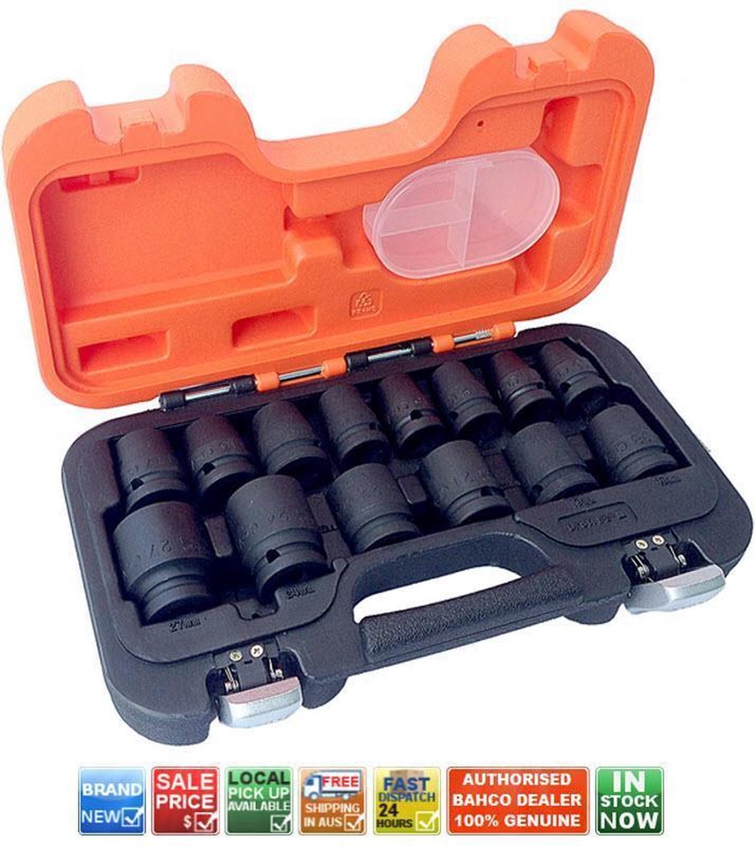 Bahco D S14 Schlag-Steckschlüsselsatz 1 2, 10–27 mm