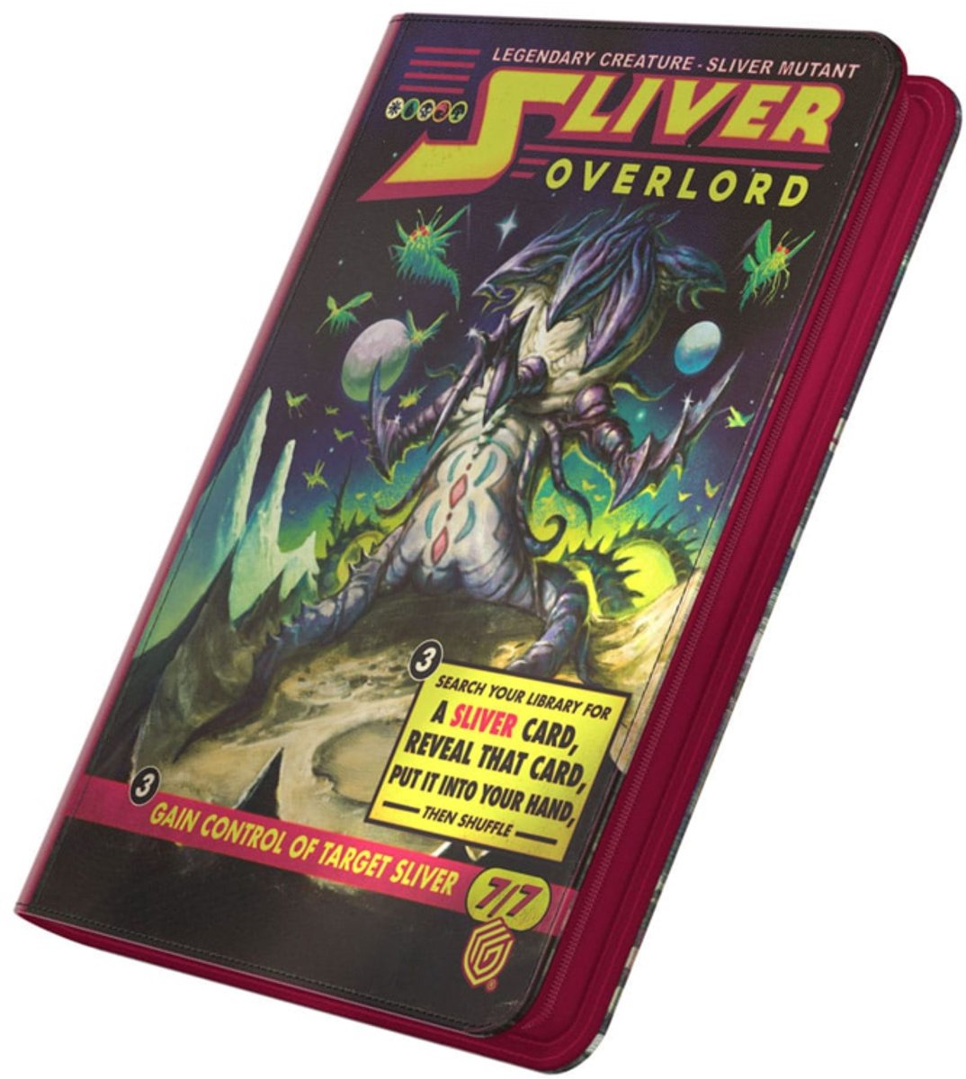Ultimate Guard Zipfolio 360 Xenoskin Magic: The Gathering Edge of Eternitie Tie – Sliver Overlord-Kartenbinderblätter