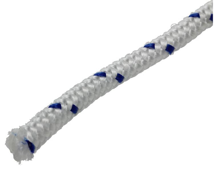 Mack 1013977 - pp gevlochten wit blauw streng8mm 15m | 5 stuks