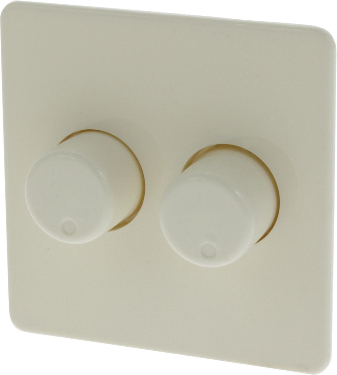 Peha Standard-Zentralplatte mit Duo-Dimmerknopf – Creme