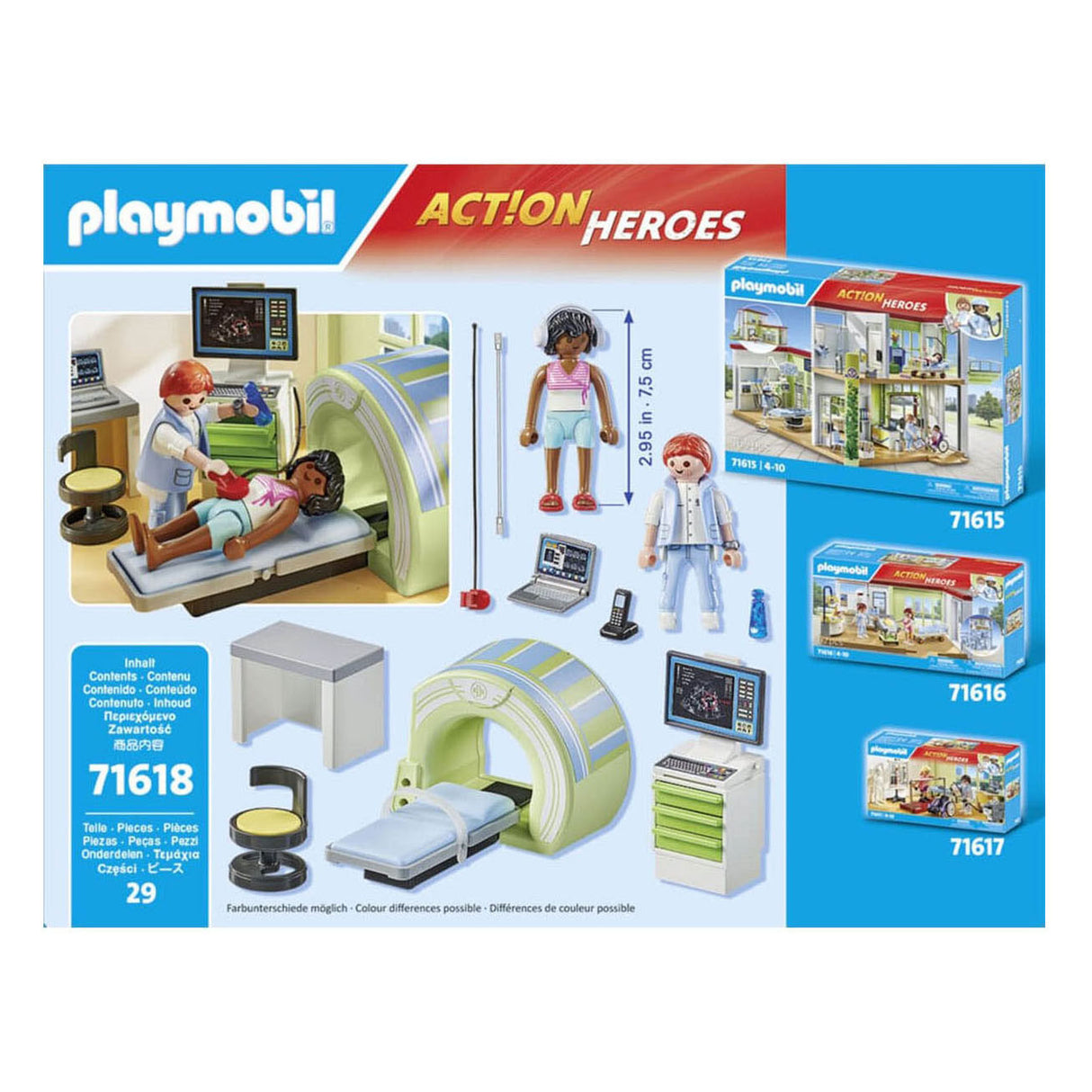 Playmobil-Actionhelden MRT mit Patient – 71619