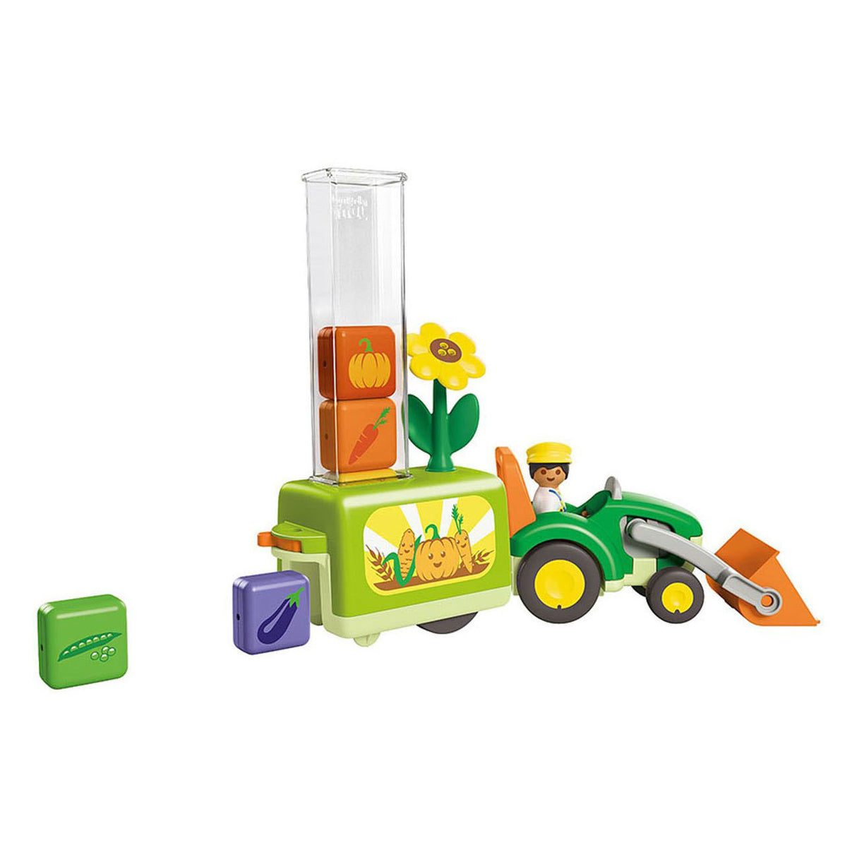 Playmobil Junior: Traktor mit schöner Pflanzmaschine – 71773