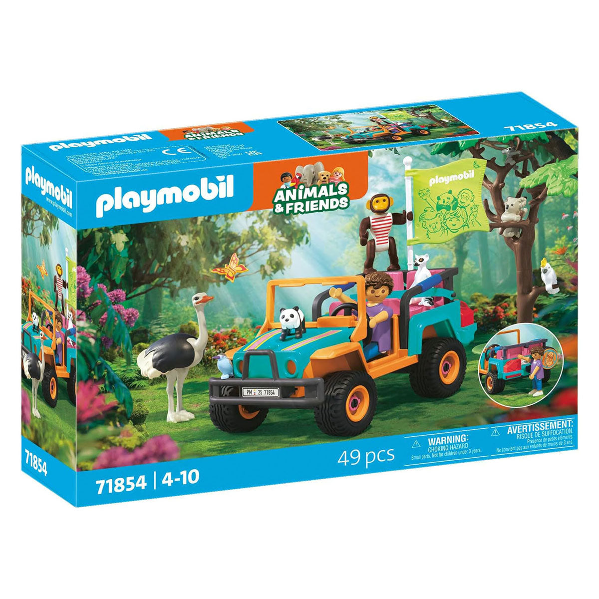 Playmobil Tiere Freunde buntes Geländefahrzeug – 71855