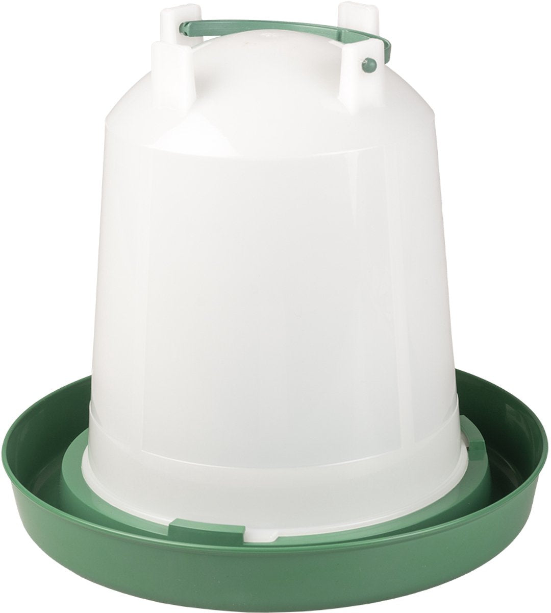 Duvo plus Dinner Time Trinkuhr Schraube mit Griff Öko für Geflügel 10l transparent grün
