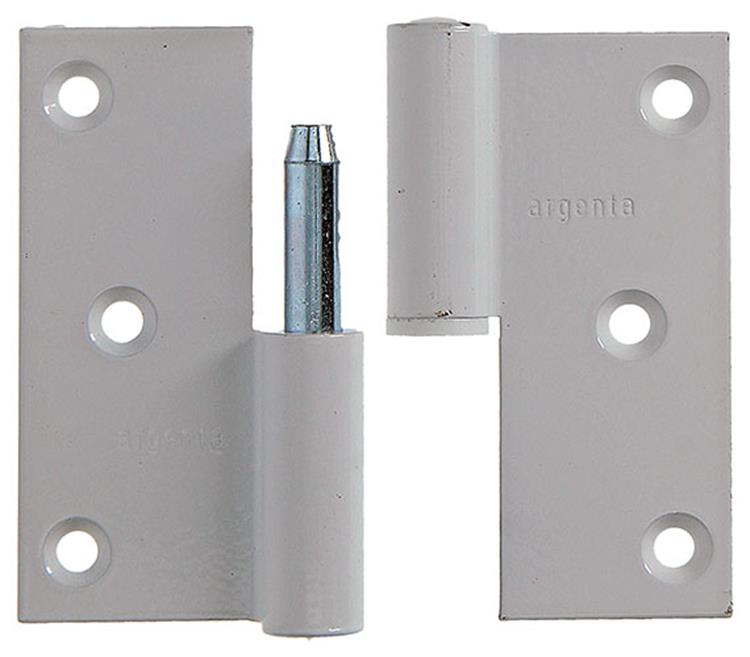 Yale 1019159 - 3 paumellen alu wit rechte hoek links 80x80mm | 2 stuks