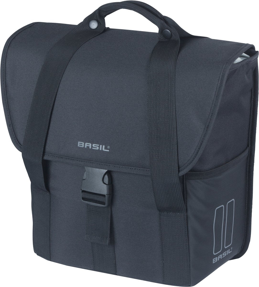Basil Bag Go Single Schwarz 16l