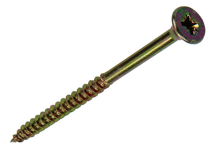 Mack 1017259 - spaanplaatschroef vz kop geelverz. 7 st 5,0 x 70 mm | 10 stuks