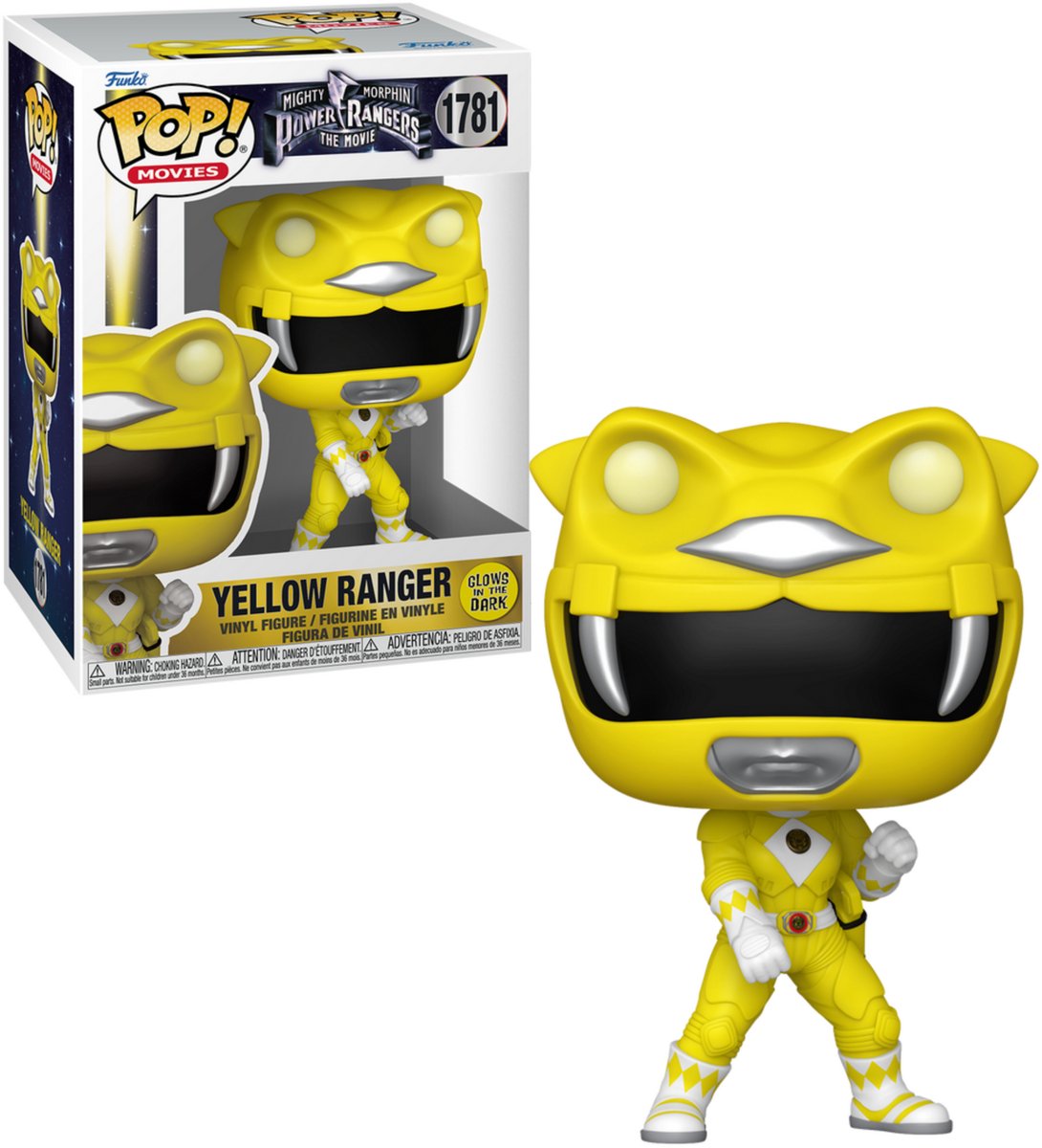 Funko-Pop! Filme: Mighty Morpin Power Rangers Der Film – Yellow Ranger (leuchtet im Dunkeln) Nr. 1781
