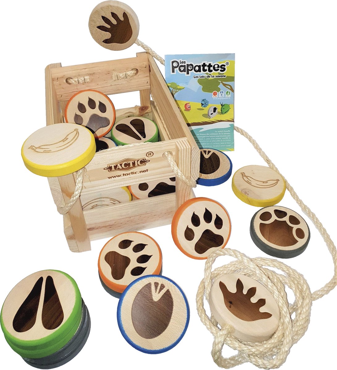 Selecta Outdoor-Spiel „Les Papattes“ aus Holz
