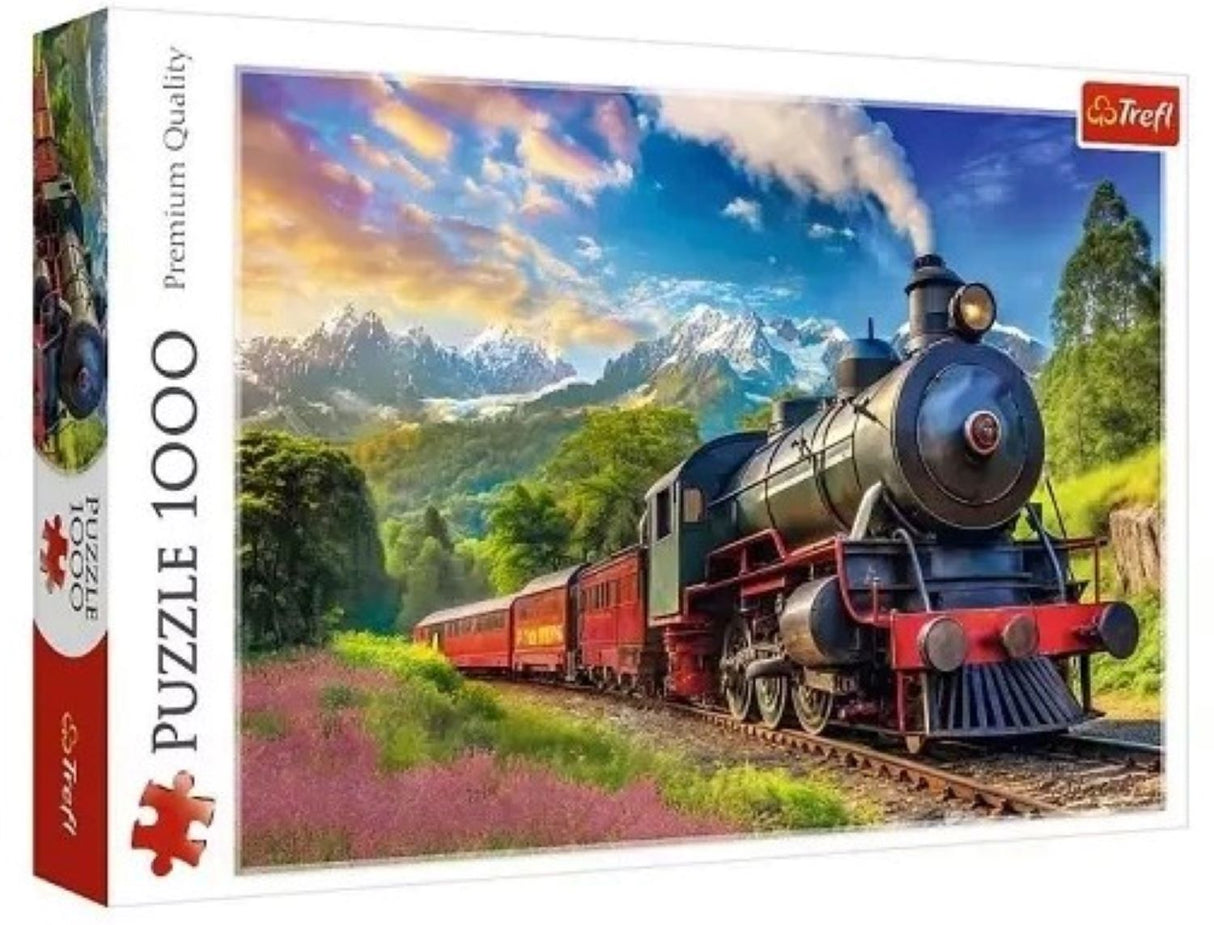 Intro Trefl Puzzle „Dampfzug in den Bergen“, 1000 Teile