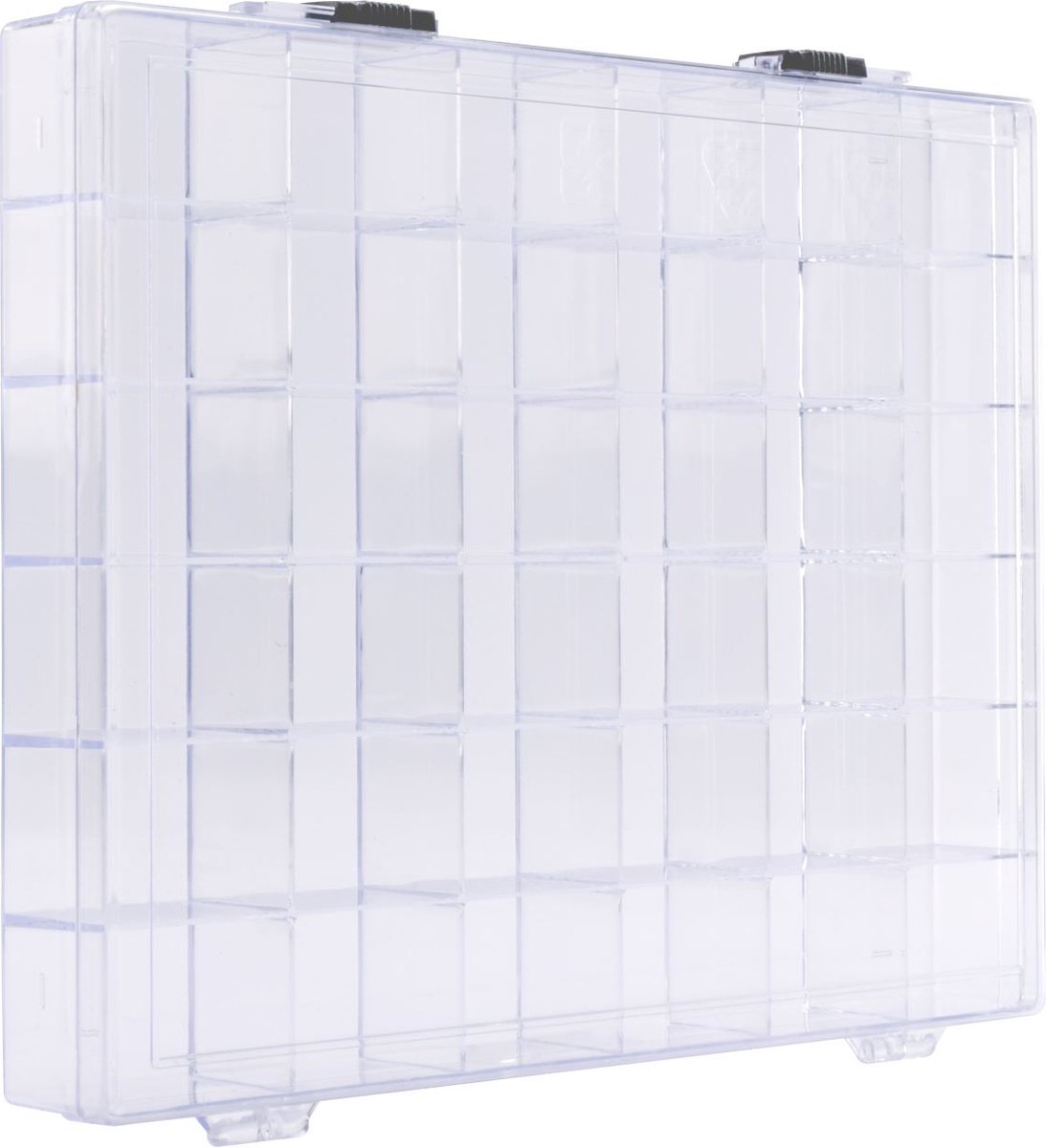 Vaessen creative opbergbox – 24,7 x 19,2 x 2,9 cm – 36 vakjes