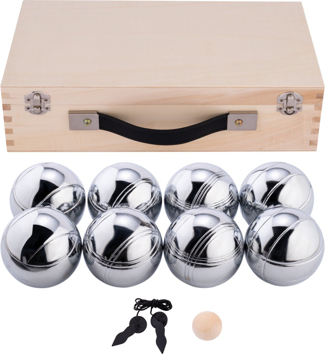 Jeu de Boules im Luxuskoffer, 8 Bälle