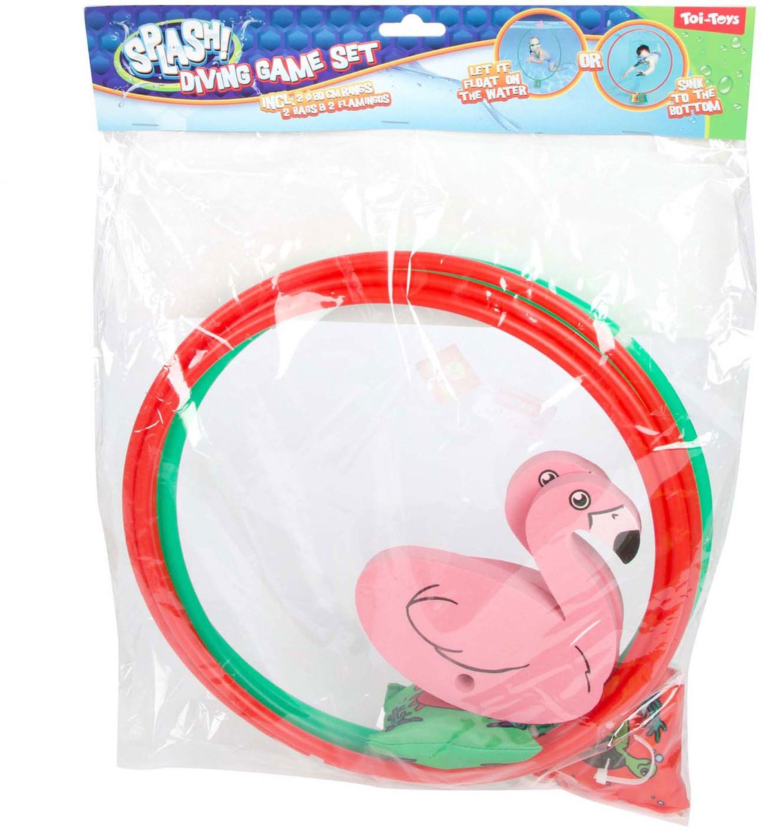 Splash Flamingo Tauchring 80cm, 2er Set