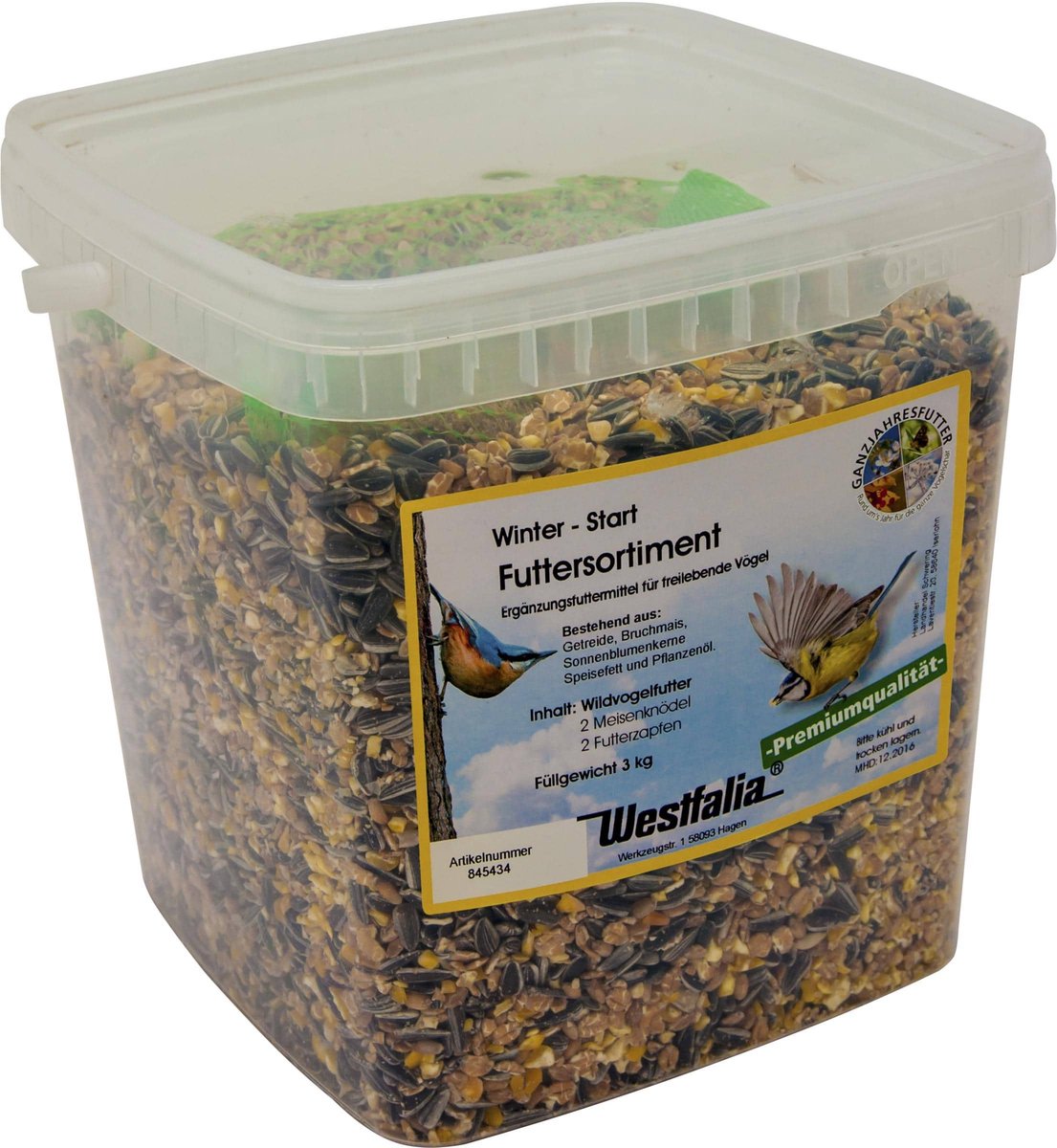 Esschert Design Vogelfuttermischung 3kg im Eimer | 2 Stk