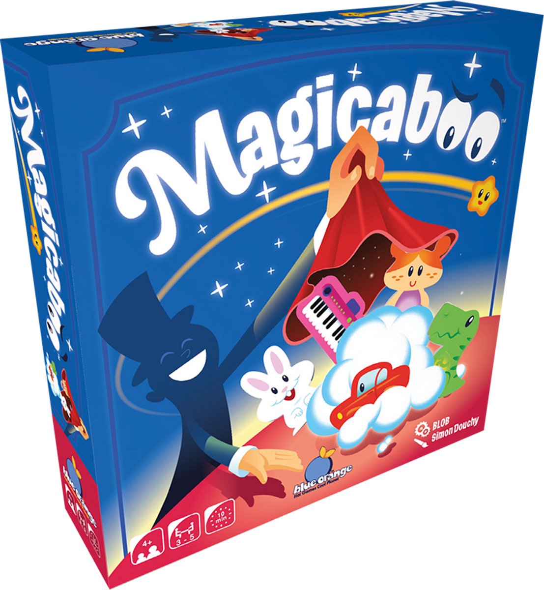 Geronimo Spiele Magicaboo - Blau Orange - - Kinderspiel - ab 4 Jahren - von 3 bis 5 Spielern