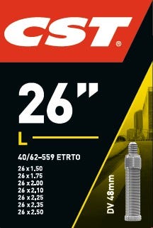 CST Innenrohr 26 x 1,75-1,90-2.30 (40 62-559) 48 mm dv