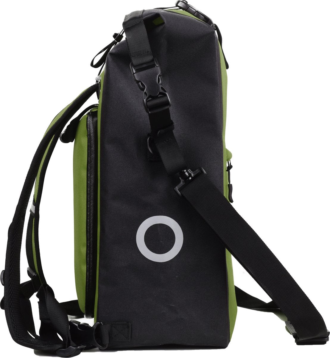 Willex Rucksack-Kombi-Fahrradtasche 100 % wasserdicht grün