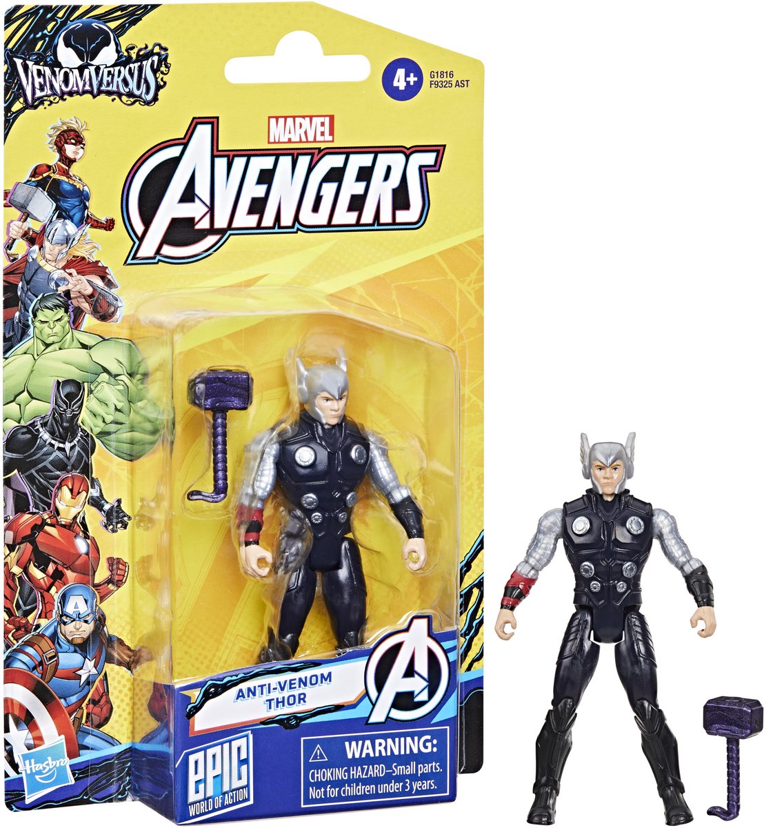 Marvel Avengers 10 cm Figur Venom Thor | 3 Stück