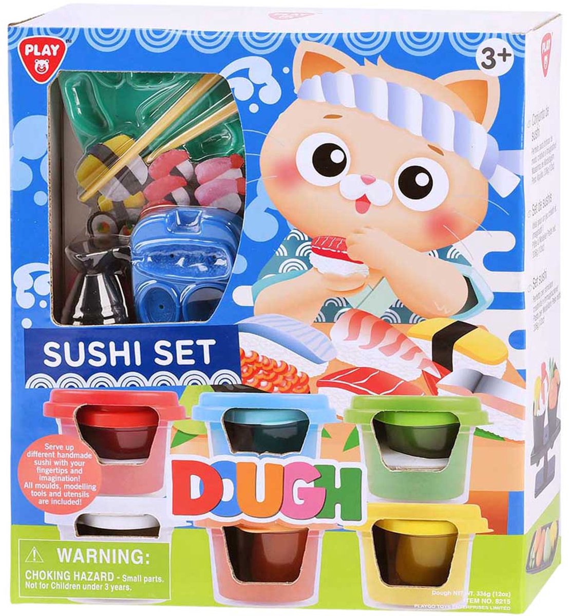 Playgo Sushi-Ton-Set – 6 Tontöpfe