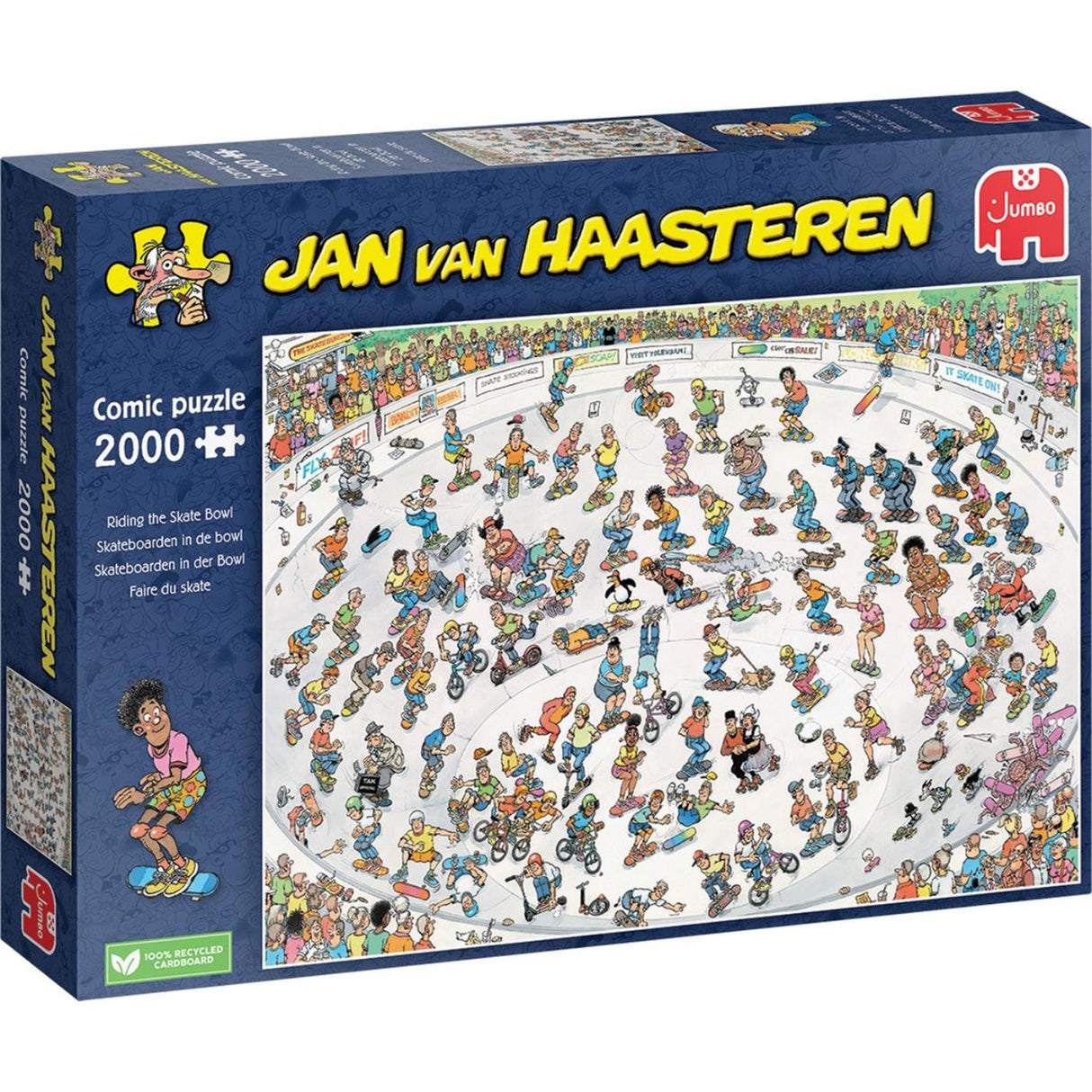 Jan van Haasteren Puzzle – Skateboardfahren in der Schüssel, 2000 Teile.