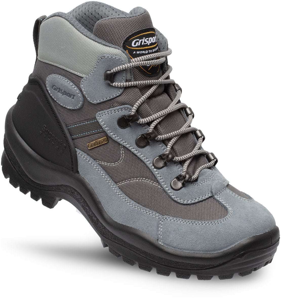 Grisport torino mid dames wandelschoenen - light blue